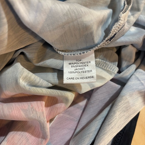 Kamana Floral Mesh Cardigan & Tank Top Set - Women’s XL - Picture 7 of 7